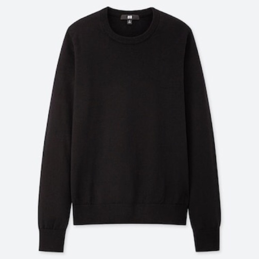 UNIQLO Merino Extra Fine Wool Crew Neck Sweater
